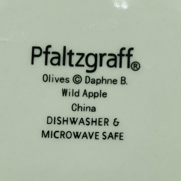 Pfaltzgraff Olives Appetizer Snack Canape Plates Italian Themed Plates - Picture 7 of 7